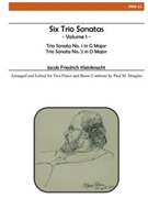 Six Trio Sonatas Vol. 1 by Kleinknecht Jakob Friedrich - Douglas Paul M - for