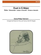Duet in G Major for Flute and Viola by Telemann Georg Philipp - Douglas Paul M - for