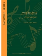 Concertino for Tenor Saxophone and Piano by Harvey Paul for