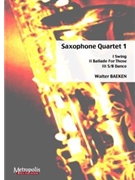 Saxophone Quartet 1 (SATB or AATB) by Baeken Walter for
