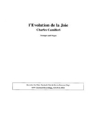 L'Evolution de la Joie for Trumpet and Organ by Camilleri Charles for