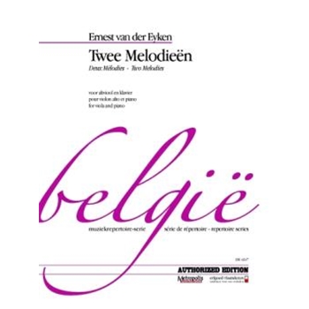 Twee Melodieen - Two Melodies by van der Eyken Ernest for Viola and Piano