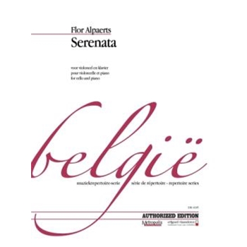 Serenata by Alpaerts Flor for Cello and Piano