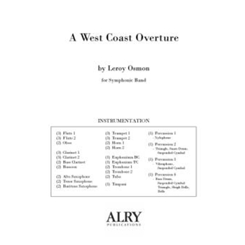 A West Coast Overture for Concert Band (Full Score)