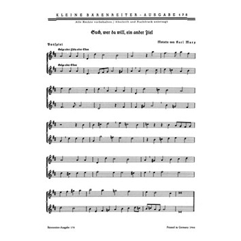 Such wer da will ein ander Ziel (1948) -Kleine Liedmotette- by Marx Karl for 2-3Voices/