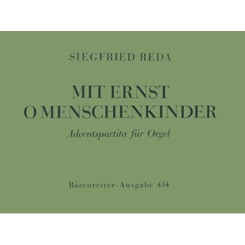 Adventspartita "Mit Ernst o Menschenkinder" (1952) by Reda Siegfried for Org