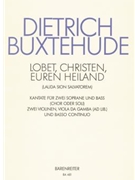 Praise him Christians BuxWV 68 -Lauda Sion Salvatorem Christmas cantata- by Buxtehude Dietrich for SSolo ad l