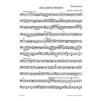 Jesu my heart's treasure BuxWV 60 -Cantata- by Buxtehude Dietrich for