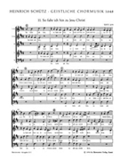 So fahr ich hin zu Jesu Christ SWV 379 -Motette- (Nr. 11 aus "Geistliche Chormusik" (1648)) by Schutz Heinrich for Mixed Choir