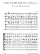 Ich weiss dass mein Erloser lebt SWV 393 -Motet- (no. 25 from "Geistliche Chormusik 1648") by Schutz Heinrich for Mixed Choir