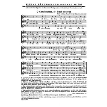 O Christenheit sei hoch erfreut - O Konig Jesu Christe (1950) -2 geistliche Liedsatze- by Micheelsen Hans Fri for Female cho