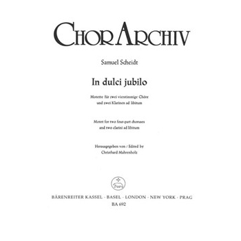 In dulci jubilo -Motette- by Scheidt Samuel for 2Mixed cho