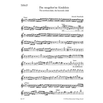 The newborn babe the heavenly child BuxWV 13 -Cantata- by Buxtehude Dietrich for