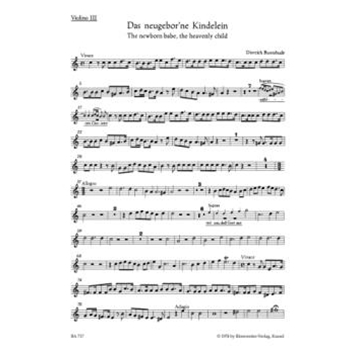 The newborn babe the heavenly child BuxWV 13 -Cantata- by Buxtehude Dietrich for