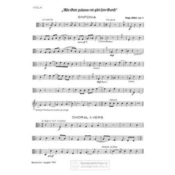 Wo Gott zuhaus nit gibt sein Gunst op. 11/1 (1933) -Choralkantate- by Distler Hugo for