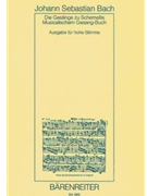 Schemelli Song Book 1736 and six lieder from the Notebook for Anna Magdalena Bach 1725 for High voic by Bach Johann Sebastian for hVoice/pia