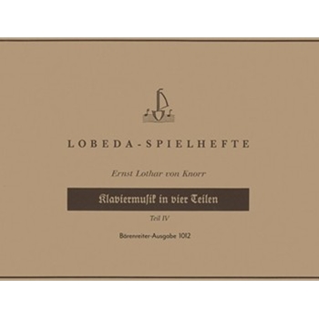 Klaviermusik IV by Knorr Ernst-Lothar for Piano