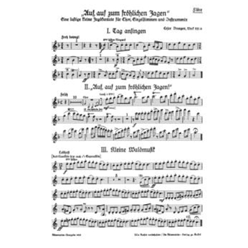 Auf auf zum frohlichen Jagen (1938) -Lustige kleine Jagdkantate- by Bresgen Cesar for