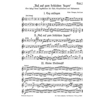 Auf auf zum frohlichen Jagen (1938) -Lustige kleine Jagdkantate- by Bresgen Cesar for