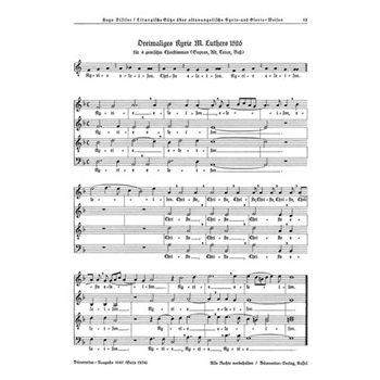 dreimaliges Kyrie Martin Luthers 1526 (SATB) / dreimaliges Kyrie Nurnberg 1525 (SATB) (2 Satze aus " by Distler Hugo for Mixed Choir