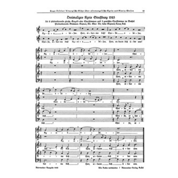 dreimaliges Kyrie StraSburg 1525 (SA+STB) / dreimaliges Kyrie Martin Luthers 1526 (Solo-S SATB) (2 by Distler Hugo for Mixed Choir
