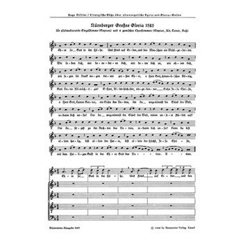 Nurnberger GroSes Gloria (1525) (Satz aus "Liturgische Satze uber altevangelische Kyrie- und Gloriaw by Distler Hugo for SSolo/Mixe