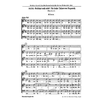 Entsetzet euch nicht -Evangelienspruch zum Osterfest- (aus "Evangelienspruche" (1623)) by Franck Melchior for Mixed Choir
