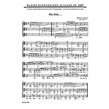 Eile Gott mich zu erretten - Ich will den Herrn loben op. 14/23; 14/25 -Motette und Kanon- by Driessler Johannes for Female cho