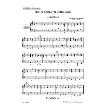 Heut triumphieret Gottes Sohn BuxWV 43 -Osterkantate- by Buxtehude Dietrich for