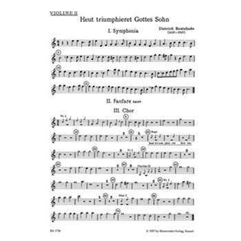 Heut triumphieret Gottes Sohn BuxWV 43 -Osterkantate- by Buxtehude Dietrich for