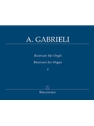 Ricercari I by Gabrieli Andrea for Organ