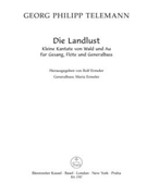 Die Landlust -Kleine Kantate von Wald und Au- (aus Moralische Kantaten III) by Telemann Georg Philipp for miVoice/Fl