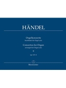 Concertos For Organ Opus 4 #4-6 by Handel George Frideric - Matthaei Karl - for Organ