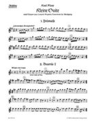 Kleine Suite nach Tanzen aus Leopold Mozarts Notenbuch fur Wolfgang by Marx Karl for