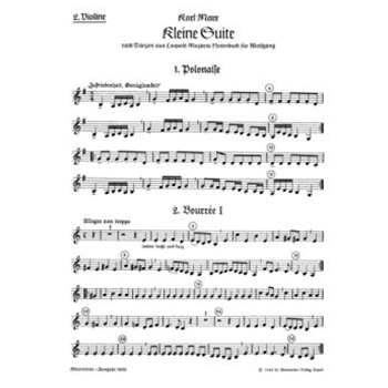 Kleine Suite nach Tanzen aus Leopold Mozarts Notenbuch fur Wolfgang by Marx Karl for