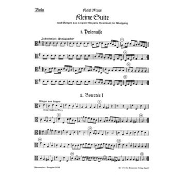 Kleine Suite nach Tanzen aus Leopold Mozarts Notenbuch fur Wolfgang by Marx Karl for