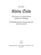 Kleine Suite nach Tanzen aus Leopold Mozarts Notenbuch fur Wolfgang by Marx Karl for Recorder-S