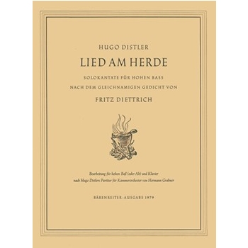 Lied am Herde op. 21/1 (1941) -Solokantate- by Distler Hugo for BarSolo/AS