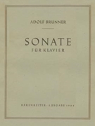 Sonate fur Klavier (1933) by Brunner Adolf for Piano