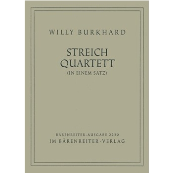 String Quartet in einem Satz Nr. 2 op. 68 (1943) by Burkhard Willy for String Quartet