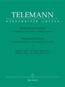 Methodical Sonatas by Telemann Georg Philipp for Flute and Basso Continuo