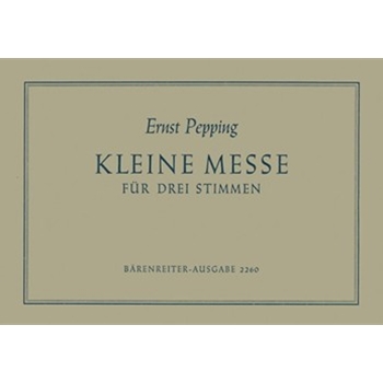 Kleine Messe (1929) by Pepping Ernst for Mixed Choir