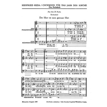 Psalmen 23 91 127 124 -vier Psalmkompositioen- (aus "Das Psalmbuch" (1948)) by Reda Siegfried for Mixed Choir