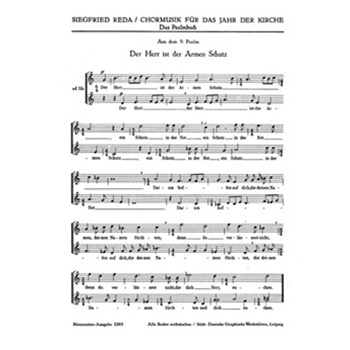 Der Herr ist der Armen Schutz (Psalm 9) - Du wirst meine Seele nicht dem Tode lassen (Psalm 16) - Je by Reda Siegfried for Female cho