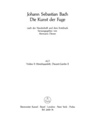 The Art of Fugue BWV 1080 -Violin II part (version for string quartet)- (Edition according to the au by Bach Johann Sebastian for