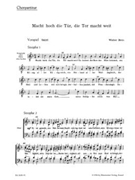 Macht hoch die Tur die Tor macht weit -Choralkantate- by Rein Walter for Mixed Choir
