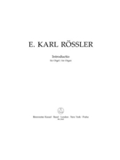 Introductio fur Orgel (1959) by Rossler Ernst Karl for Org