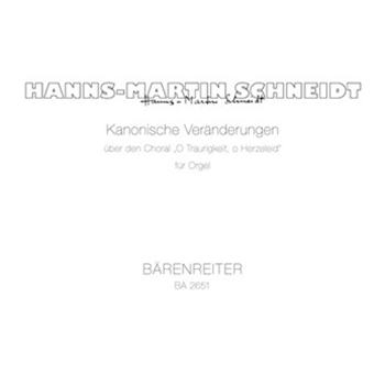 Kanonische Veranderungen uber "O Traurigkeit o Herzeleid" (1951) by Schneidt Hanns-Mart for Org