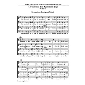 Warum denkt ihr so args in eurem Herzen -Motette zum 19. Sonntag nach Trinitatis- (aus "Deutsche Eva by Franck Melchior for Mixed Choir