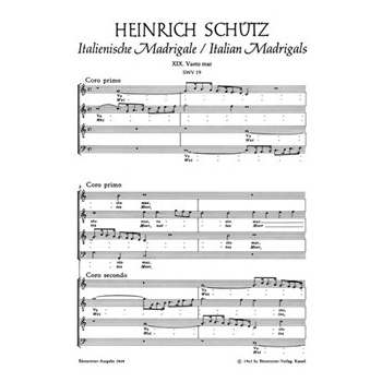 Vasto mar - Weites Meer SWV 19 -Italienisches Madrigal Nr. 19 auf einen eigenen Huldigungstext- by Schutz Heinrich for 2Mixed cho